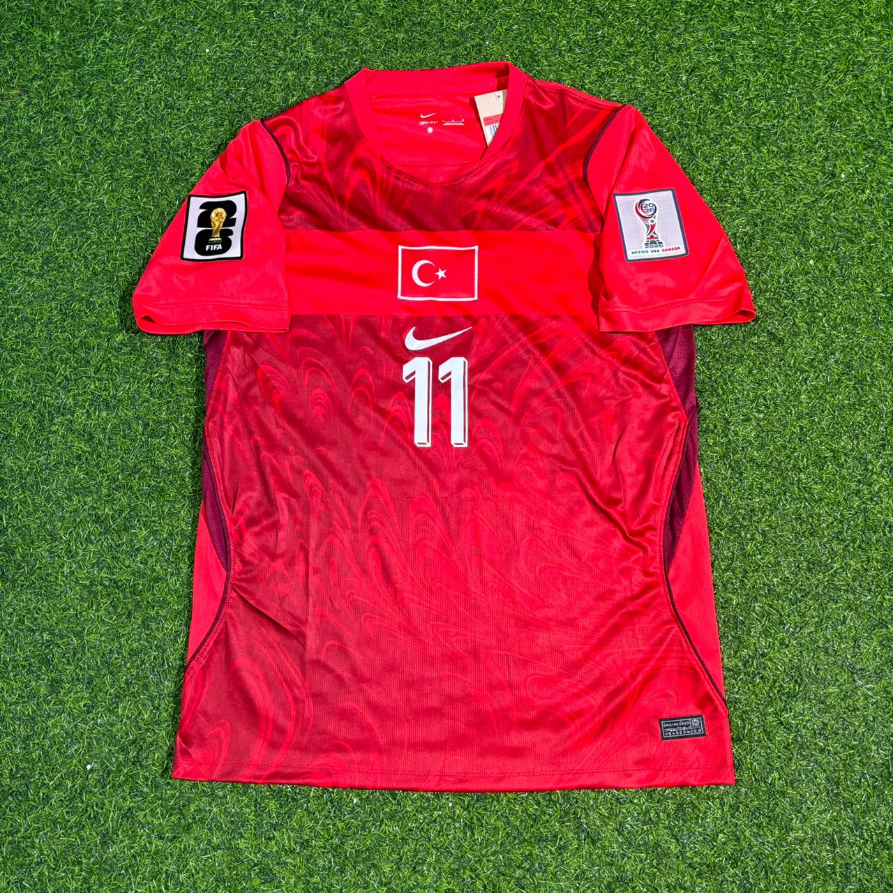 Kenan Yıldız #11 Türkei Türkei - Weltmeisterschaft 2026 - Heim Rot - Trikot - Milli Forma