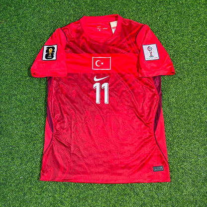 Kenan Yıldız #11 Türkei Türkei - Weltmeisterschaft 2026 - Heim Rot - Trikot - Milli Forma
