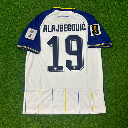 Kerim Alajbegovic Bosnia and Herzegovina 2026 World Cup White Football Jersey