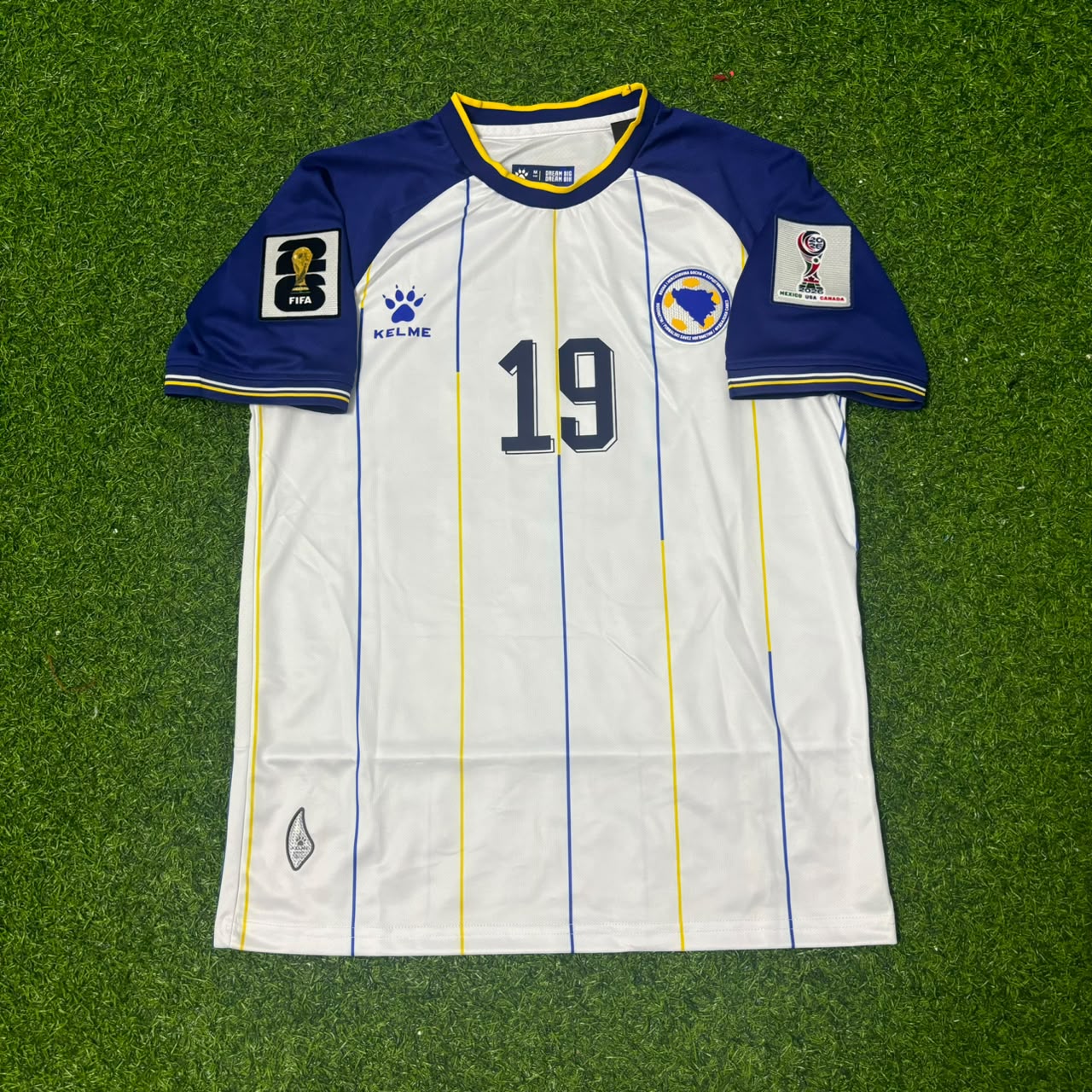 Kerim Alajbegovic Bosnia and Herzegovina 2026 World Cup White Football Jersey