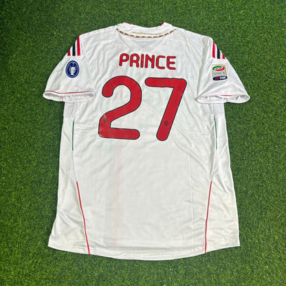 Kevin-Prince #70 Boateng Milan 2011-2012 White Away Retro Football Jersey