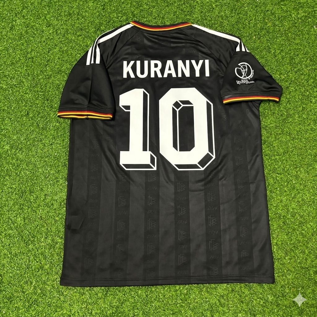 Kevin Kuranyi Germany 2002 World Cup Black Special Retro Football Jersey