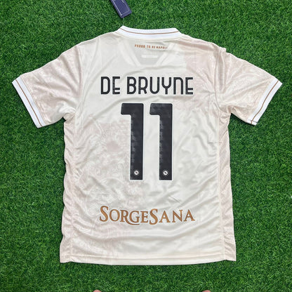 Kevin de Bruyne – Maillot blanc du nouveau kit de Naples – | Maillot | Maillot