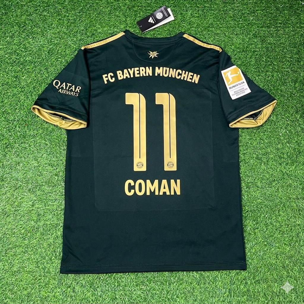 Kingsley Coman Bayern Munich 2021-2022 Oktoberfest Green Special Edition Football Jersey