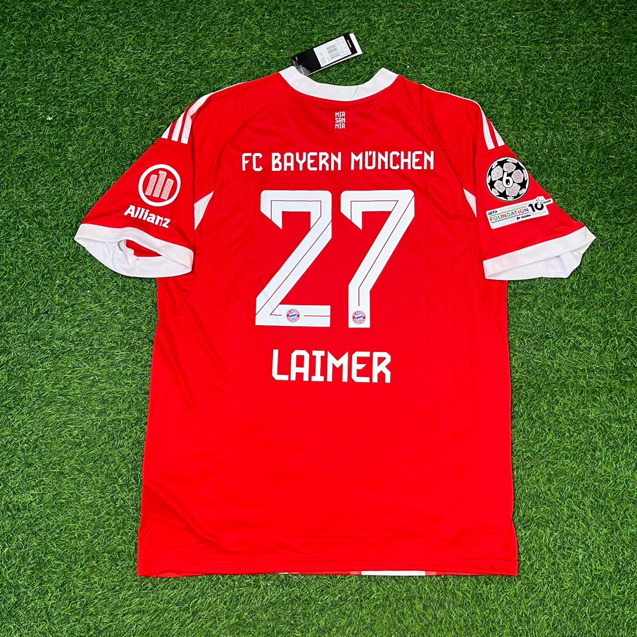 Konrad Laimer #27 Bayern Munich Home New Season Football Jersey Kit