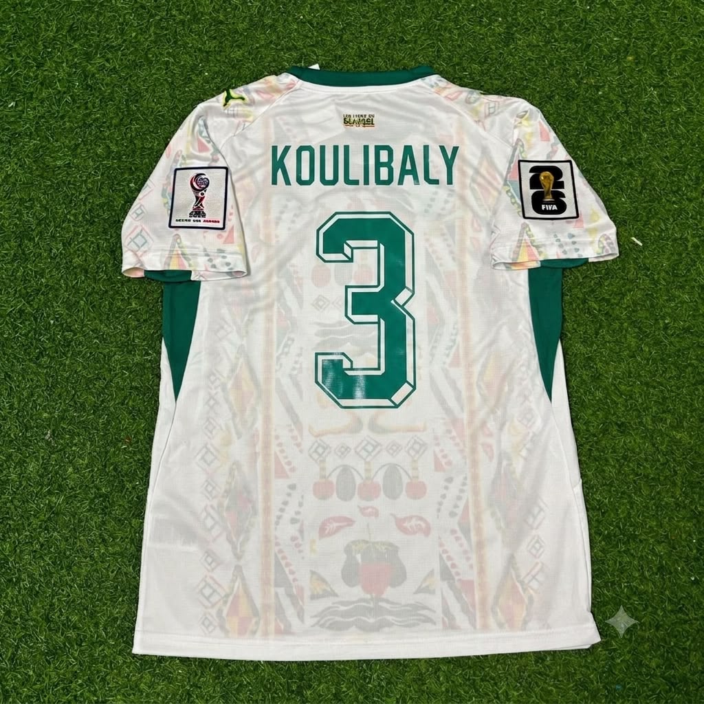 Kalidou Koulibaly Senegal World Cup 2026 Home Jersey Trikot Maillot