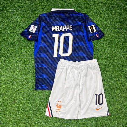 Kylian Mbappé France 2026 World Cup Blue Kids Football Jersey