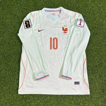 Kylian Mbappé #10 France 2026 World Cup Away Long Sleeve Jersey