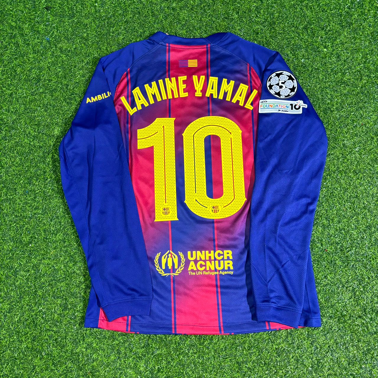 Lamine Yamal 10 - Maillot de Football Manches Longues FC Barcelone 2025-2026
