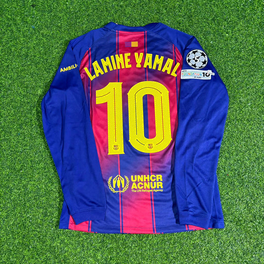 Lamine Yamal 10 - Maillot de Football Manches Longues FC Barcelone 2025-2026