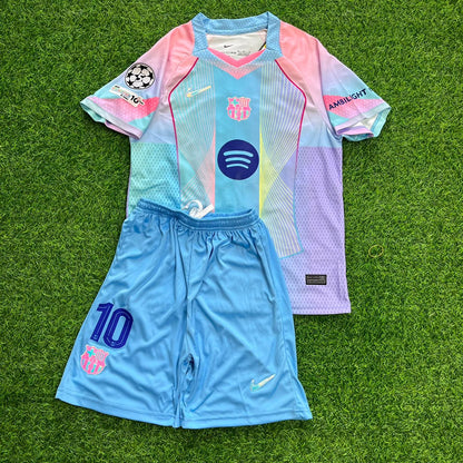 Lamine Yamal Barcelona Miami Sunset New Season 2026 Kids Jersey Kinder Trikot Maillot Soccer Shirt