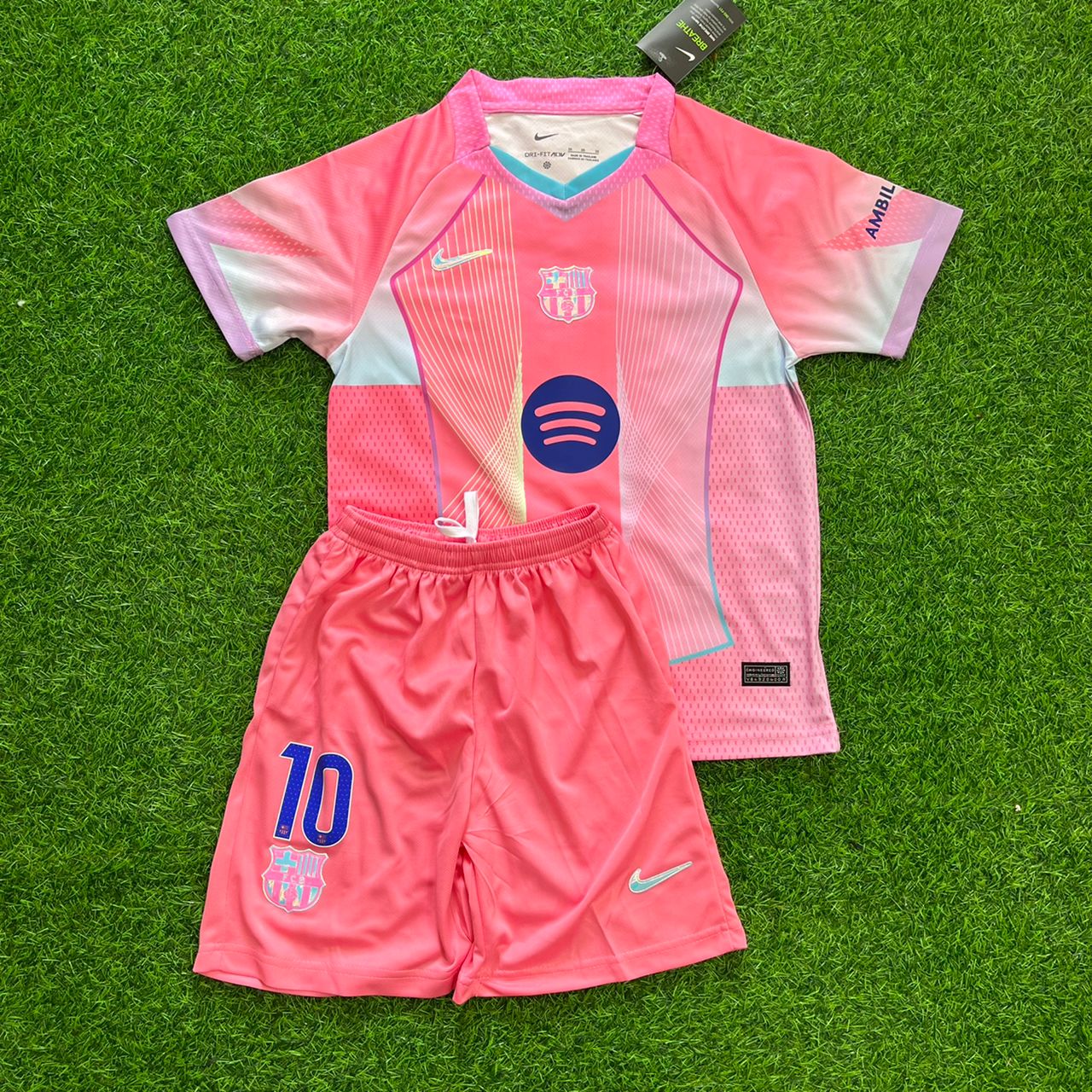 Lamine Yamal Barcelona Pink New Season 2026 Kids Jersey Kinder Trikot Maillot Soccer Shirt