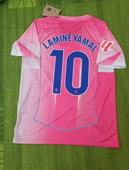 Lamine Yamal Barcelona Home Number 10 Pink New Season 2026 Jersey Trikot Maillot Soccer Shirt