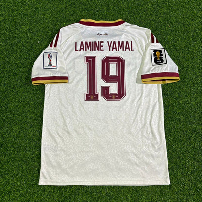 Maillot de football enfant extérieur Lamine Yamal Espagne Coupe du Monde 2026