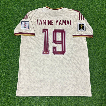 Lamine Yamal Spain 2026 World Cup Away Kids Football Jersey