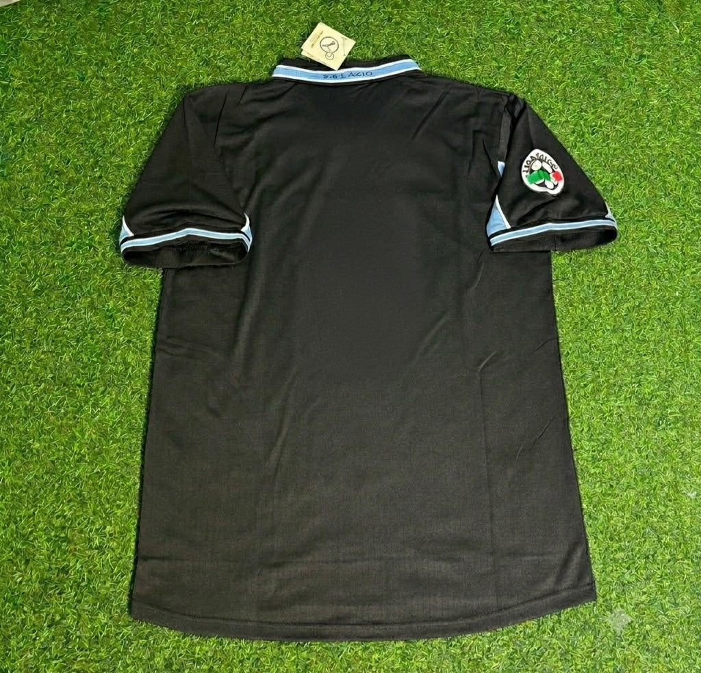 Lazio 1998/2000 Black Retro Football Jersey Trikot Maillot