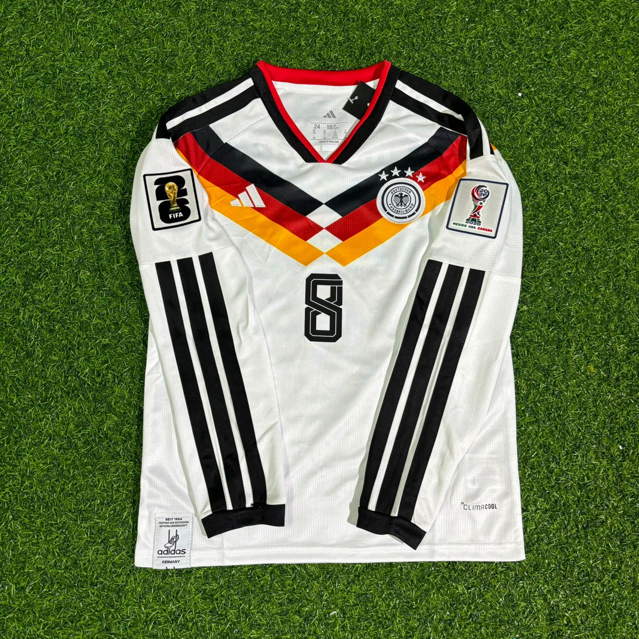 Leon Goretzka #8 Germany 2026 World Cup  Long Sleeve Home Football Jersey Kit
