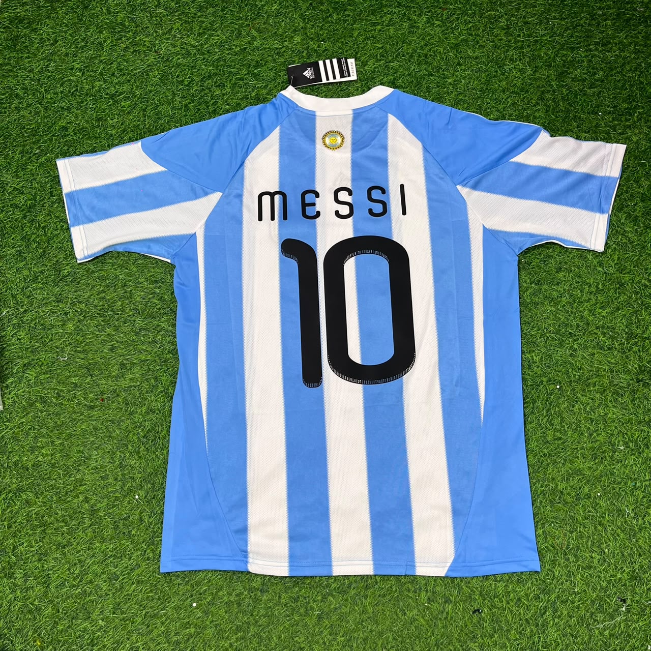Lionel Messi 10- 2010 World Cup Argentina Retro Jersey