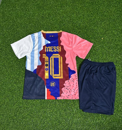 Lionel Messi GOAT Combo 2025 All Teams Special Kids Jersey KinderTrikot Maillot Soccer Shirt