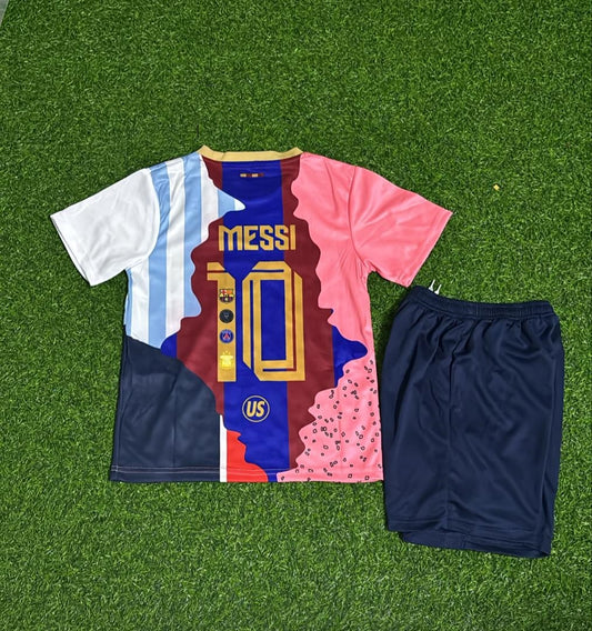 Lionel Messi GOAT Combo 2025 All Teams Special Kids Jersey KinderTrikot Maillot Soccer Shirt