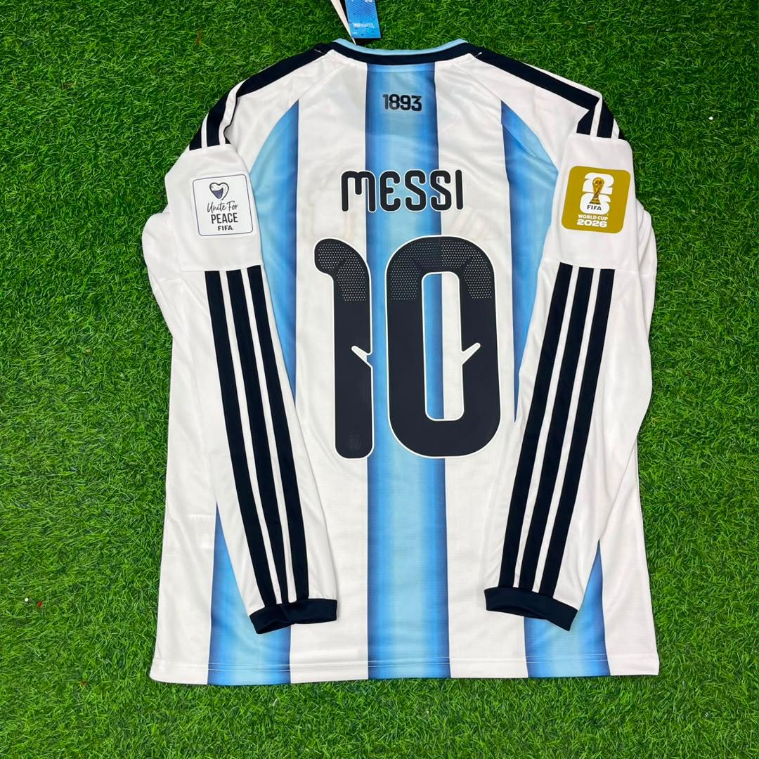Lionel Messi #10 Argentina 2026 World Cup Long Sleeve Football Jersey Kit