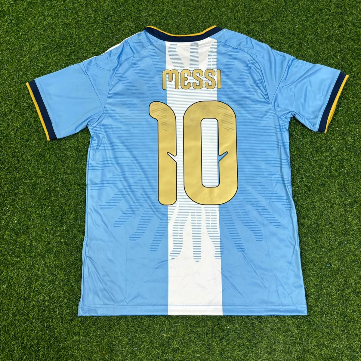 Lionel Messi #10 Argentina Last Final Match Farewell Special Edition Football Jersey