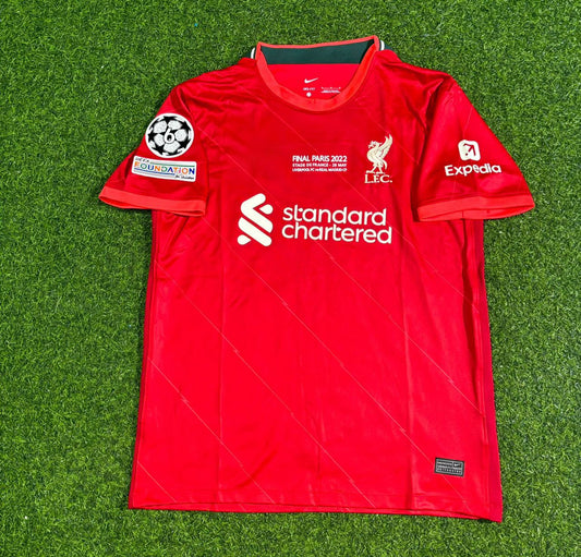 Liverpool 2022 Champions League Final Home Retro Football Jersey
