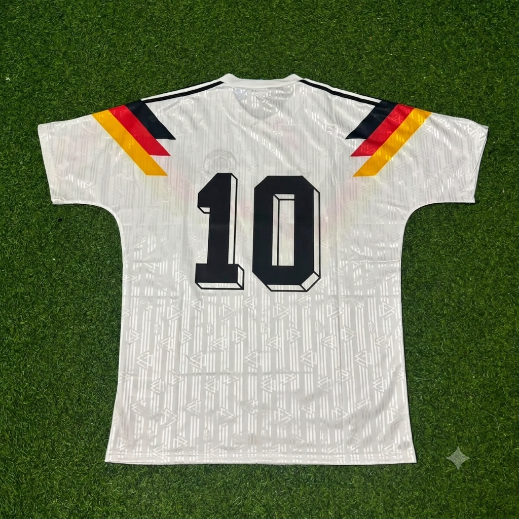 Lothar Matthäus Germany 1990 World Cup Retro Football Jersey Trikot Maillot