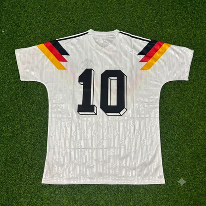 Lothar Matthäus Germany 1990 World Cup Retro Football Jersey Trikot Maillot