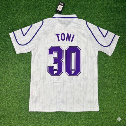Luca Toni Fiorentina White Retro Football Jersey