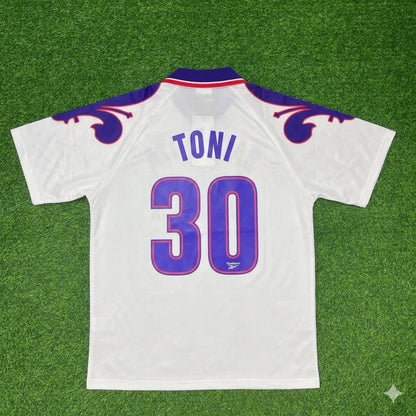 Luca Toni Fiorentina Retro White Football Jersey