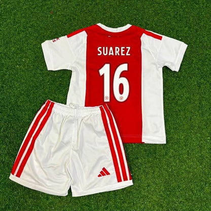 Luis Suarez Ajax White Kids Retro Football Jersey