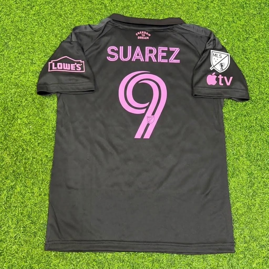 Luis Suarez Inter Miami 2026-2027 New Season Black Soccer Jersey Shirt Trikot