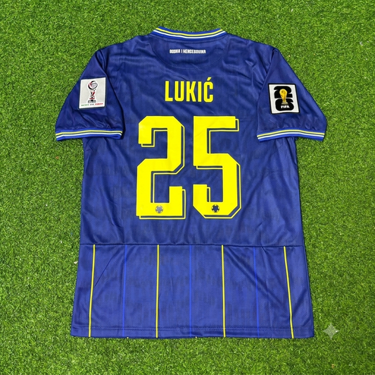Jovo Lukic Bosnia and Herzegovina 2026 World Cup Blue Football Jersey