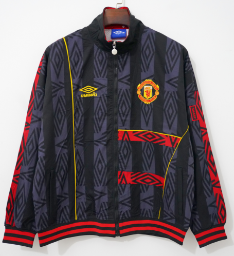 Manchester United 1993/1995 Black & Red Windbreaker Hoodies