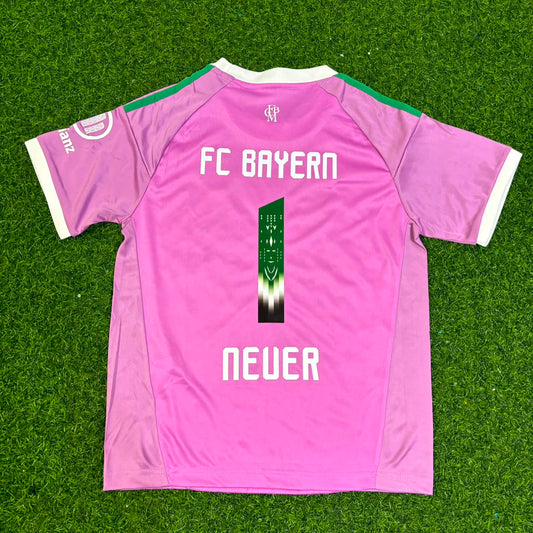 Manuel Neuer Bayern Munich Pink Goalkeeper Football Jersey Kit