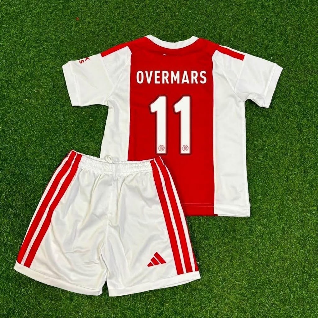 Marc Overmars Ajax White Kids Retro Football Jersey