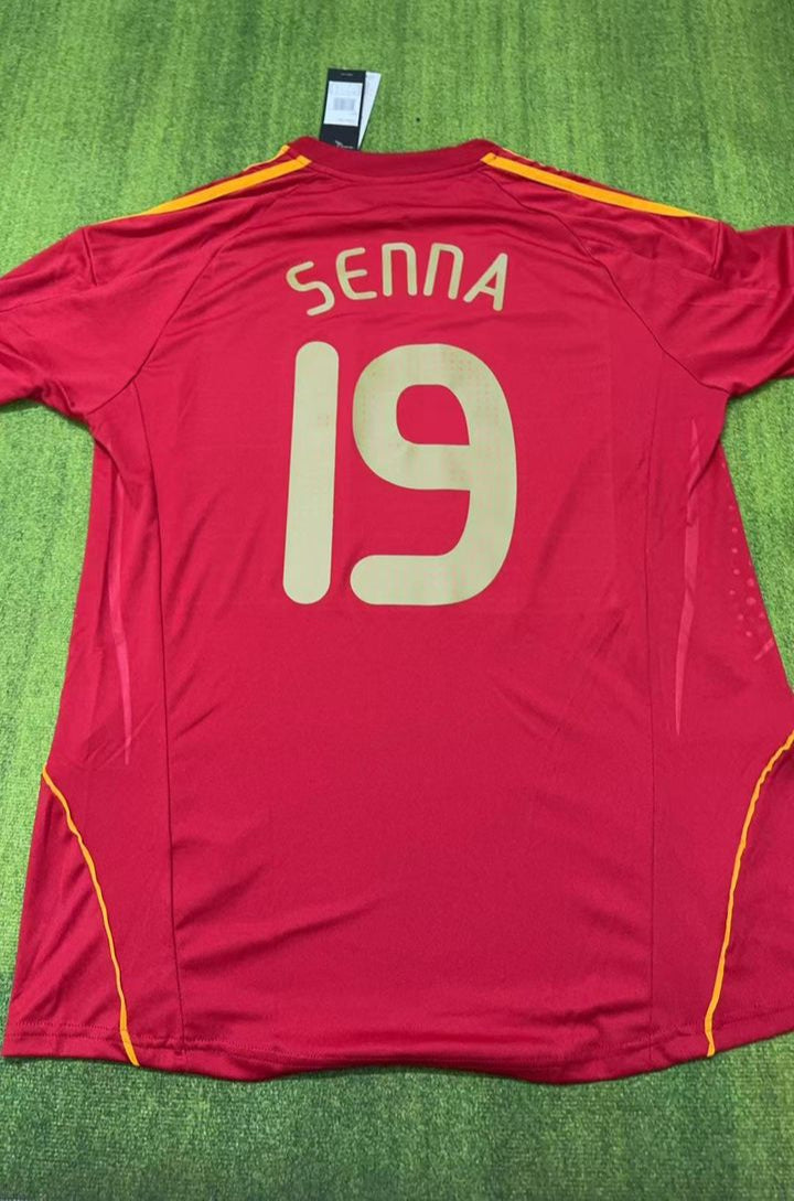 Marcos Senna – Spain 2010 World Cup Retro Kit Jersey – | Trikot | Maillot Soccer Shirt