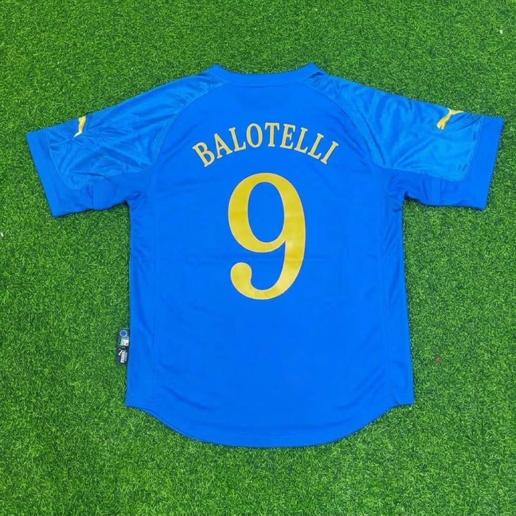 Mario Balotelli Italy Home Commemorative Jersey Trikot Maillot