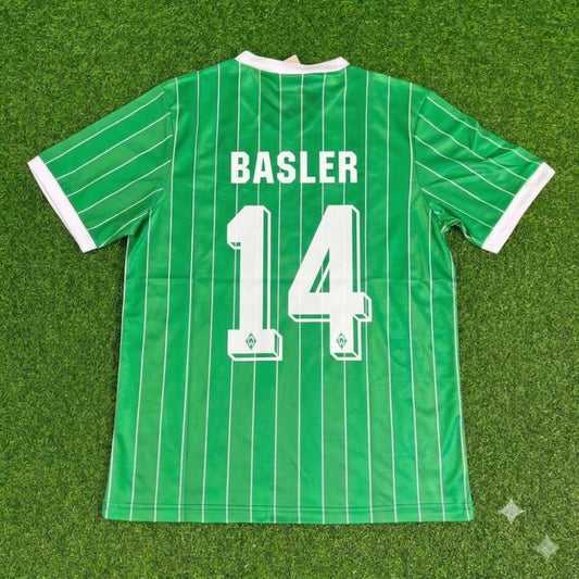 Maillot de football rétro domicile commémoratif Mario Basler Werder Brême