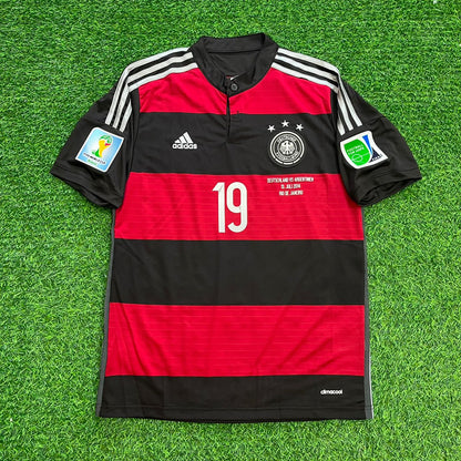 Mario Götze  Germany Deutschland 2014 Brazil World Cup Final Black Red Retro Jersey Trikot Maillot Soccer Shirt
