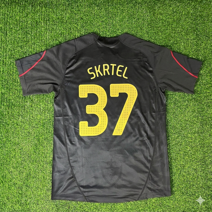 Martin Skrtel– Liverpool 2009-10 Black Retro Kit Jersey – | Trikot | Maillot Soccer Shirt