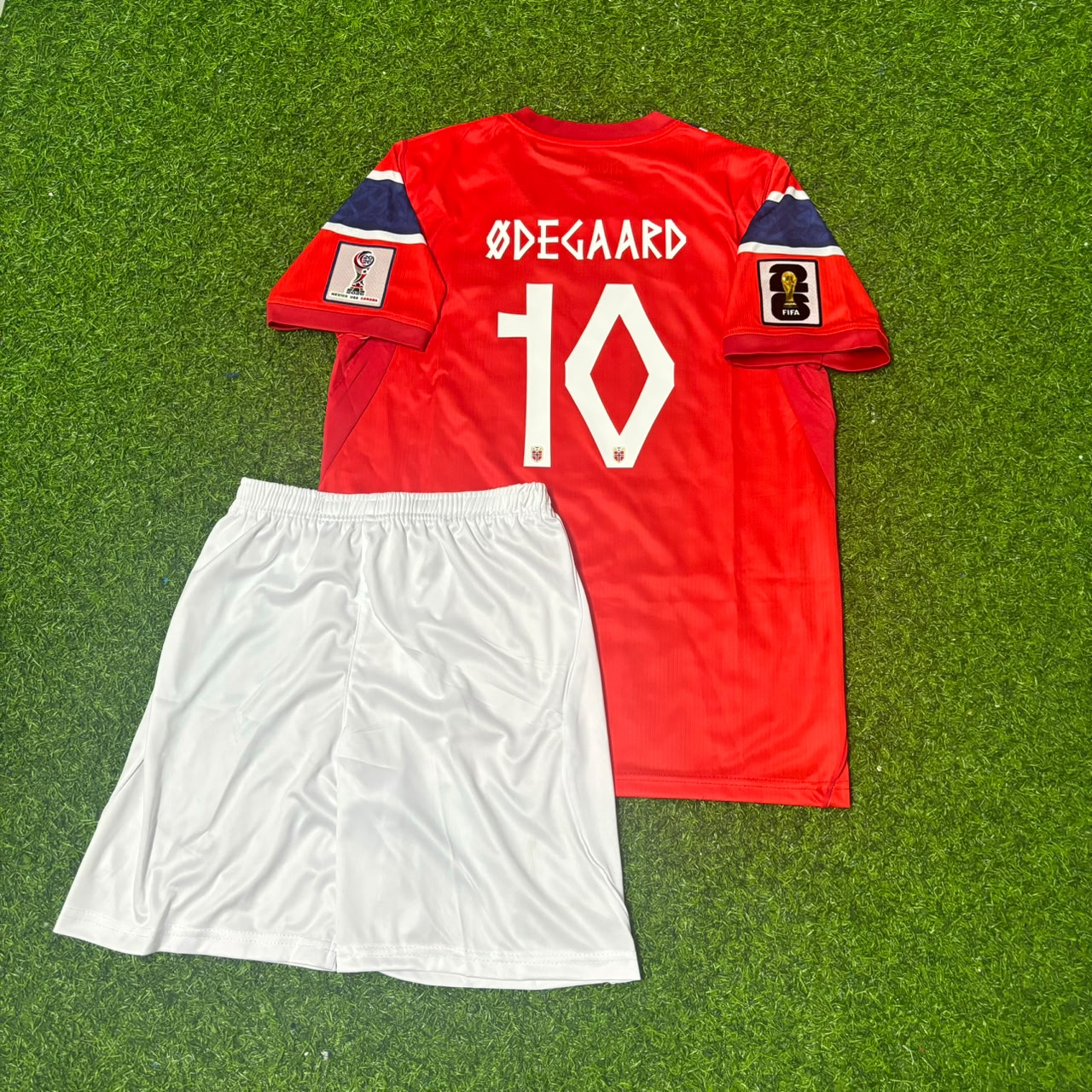 Martin Odegaard Norway 2026 World Cup Kids Football Jersey
