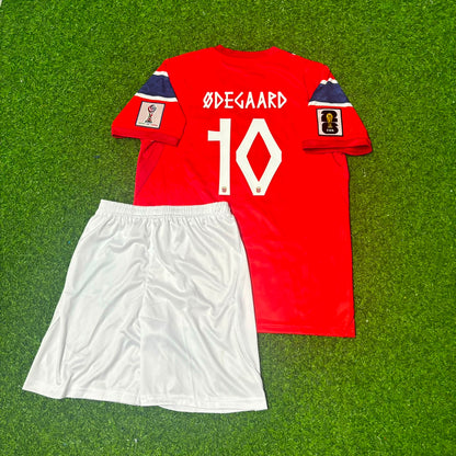 Martin Odegaard Norway 2026 World Cup Kids Football Jersey