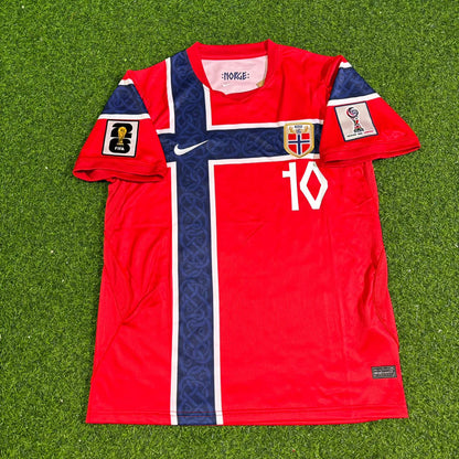 Martin Ødegaard #10 Norway 2026 World Cup Home Football Jersey