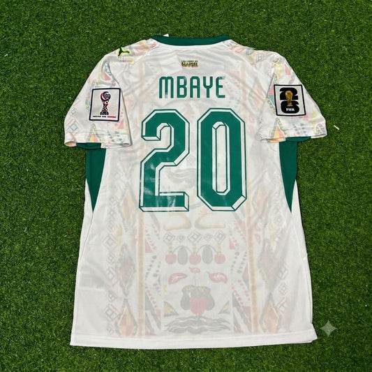 Ibrahim Mbaye Senegal World Cup 2026 Home Jersey Trikot Maillot