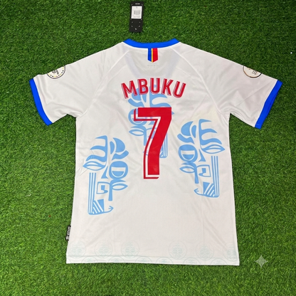 Nathanael Mbuku Democratic Republic of the Congo World Cup 2026 Away Football Jersey Shirt Trikot Maillot