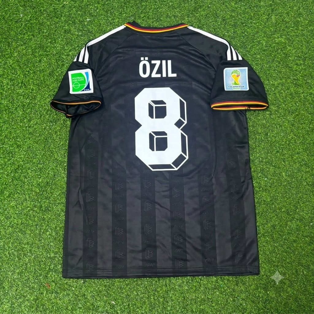Mesut Özil Germany 2014 World Cup Special Edition Black Retro Football Jersey