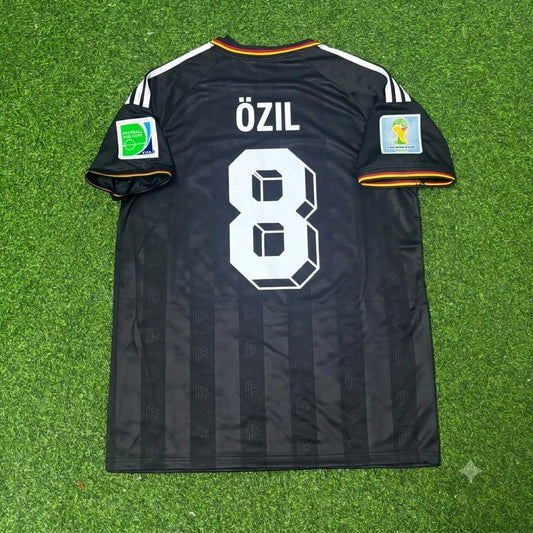 Mesut Özil Germany 2014 World Cup Special Edition Black Retro Football Jersey