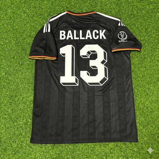 Michael Ballack Germany 2002 World Cup Black Special Retro Football Jersey